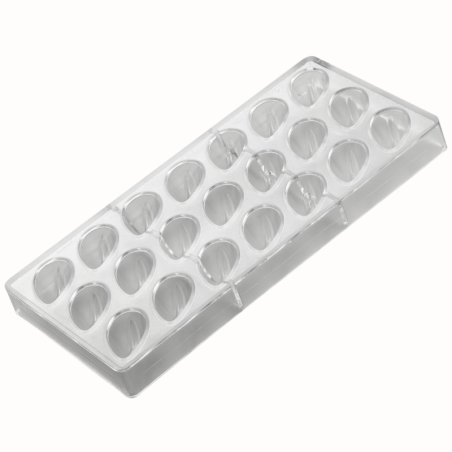 PC41 Pavoni Italia - forma z tritanu do pralin - dł. 43 x szer. 25 x wys. 17 mm / poj. 10 g x 21 pralin