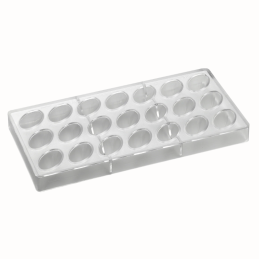 PC42 Pavoni Italia - forma z tritanu do pralin - dł. 41 x szer. 24 x wys. 20 mm / poj. 10 g x 21 pralin