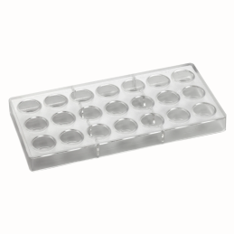 PC45 Pavoni Italia - forma z tritanu do pralin - dł. 30 x szer. 30 x wys. 16 mm / poj. 10 g x 21 pralin