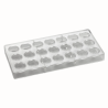 PC45 Pavoni Italia - forma z tritanu do pralin - dł. 30 x szer. 30 x wys. 16 mm / poj. 10 g x 21 pralin