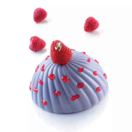 Parfum 110 Silikomart - forma silikonowa do monoporcji i deserów - śr. 75 x wys. 37.5 mm / poj. 110 ml x 6 porcji