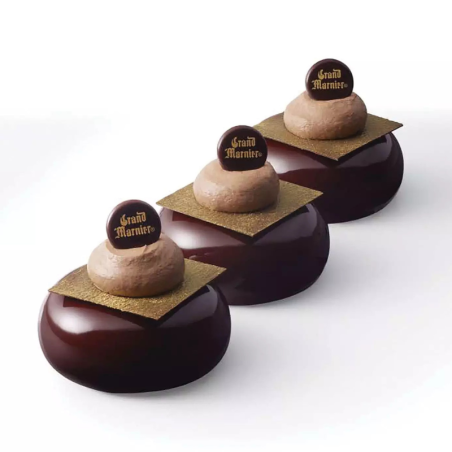 Stone 85 Silikomart - forma silikonowa do monoporcji i deserów - śr. 65 x wys. 30 mm / poj. 85 ml x 8 porcji