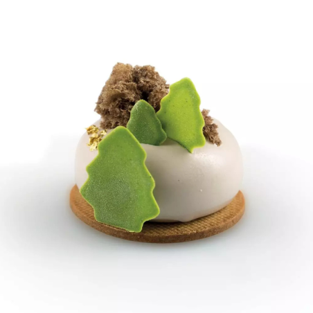 Stone 85 Silikomart - forma silikonowa do monoporcji i deserów - śr. 65 x wys. 30 mm / poj. 85 ml x 8 porcji