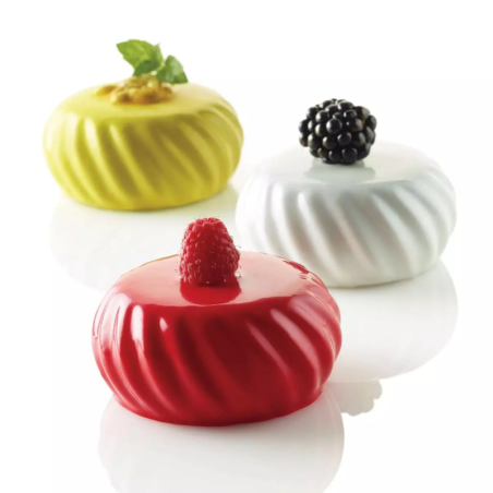 Samurai 110 Silikomart - forma silikonowa do monoporcji i deserów - śr. 70 x wys. 35 mm / poj. 110 ml x 6 porcji