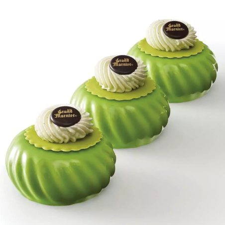 Samurai 110 Silikomart - forma silikonowa do monoporcji i deserów - śr. 70 x wys. 35 mm / poj. 110 ml x 6 porcji