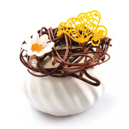 Samurai 110 Silikomart - forma silikonowa do monoporcji i deserów - śr. 70 x wys. 35 mm / poj. 110 ml x 6 porcji