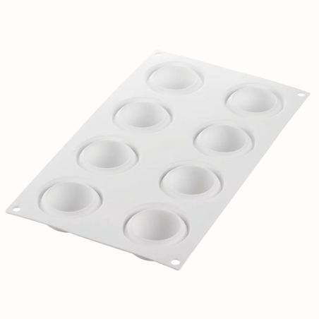 Ode 50 Silikomart - forma silikonowa do monoporcji i deserów - śr. 55 x wys. 25 mm / poj. 50 ml x 8 porcji