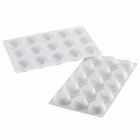 Globe 26 Silikomart - forma silikonowa do monoporcji i deserów - śr. 45 x wys. 20 mm / poj. 26 ml x 15 porcji