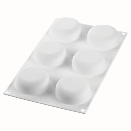 Universo 90 Silikomart - forma silikonowa do monoporcji i deserów - śr. 67 x wys. 27 mm / poj. 90 ml x 6 porcji