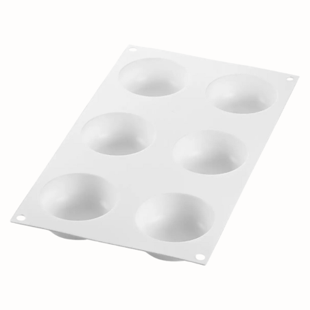 Universo 90 Silikomart - forma silikonowa do monoporcji i deserów - śr. 67 x wys. 27 mm / poj. 90 ml x 6 porcji