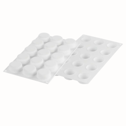 Essenziale 30 Silikomart - forma silikonowa do monoporcji i deserów - śr. 45 x wys. 20 mm / poj. 30 ml x 15 porcji