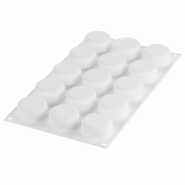 Essenziale 30 Silikomart - forma silikonowa do monoporcji i deserów - śr. 45 x wys. 20 mm / poj. 30 ml x 15 porcji