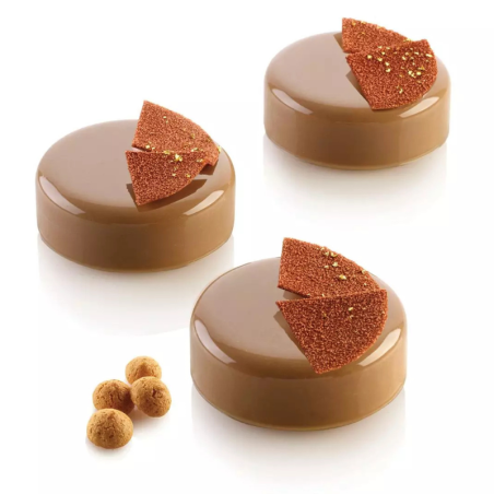 Essenziale 80 Silikomart - forma silikonowa do monoporcji i deserów - śr. 67 x wys. 27 mm / poj. 90 ml x 6 porcji