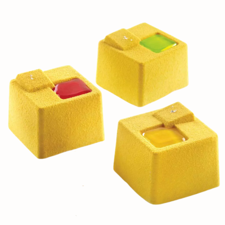 4Kuadro 150 Silikomart - forma silikonowa do monoporcji i deserów - dł. 60 x szer. 60 x wys. 50 mm / poj. 150 ml x 8 porcji