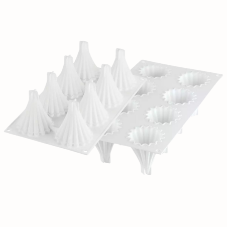 Astro 95 Silikomart - forma silikonowa do monoporcji i deserów - śr. 67 x wys. 79 mm / poj. 95 ml x 8 porcji