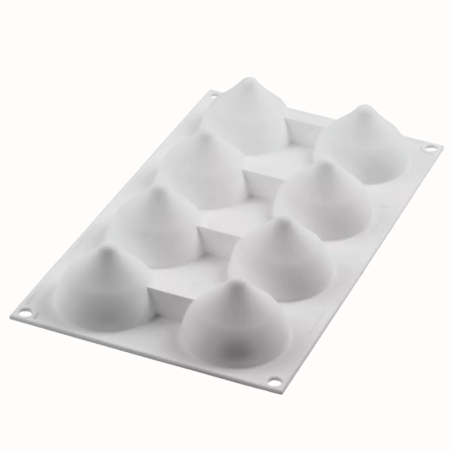 Goutte 55 Silikomart - forma silikonowa do monoporcji i deserów - śr. 54 x wys. 54 mm / poj. 55 ml x 8 porcji