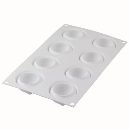 Goutte 55 Silikomart - forma silikonowa do monoporcji i deserów - śr. 54 x wys. 54 mm / poj. 55 ml x 8 porcji