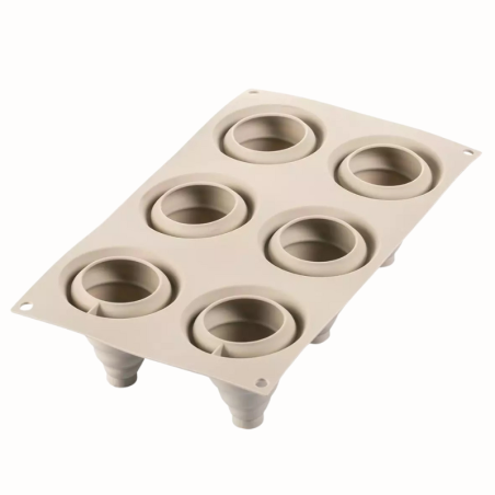 Soffice Incanto Silikomart - forma silikonowa do deserów - śr. 60 x wys. 70 mm / poj. 100 ml x 6 porcji