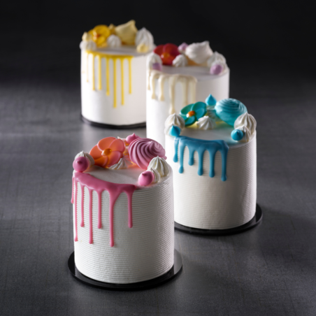 op. 360 szt. Różowe beziki do dekoracji cukierniczych - 20300B Modecor - śr. 30 mm