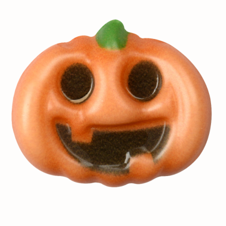 op. 72 szt. Czekoladowe dynie na Halloween - 92165 Modecor - dekoracje na bazie białej czekolady - dł. 25-30 mm