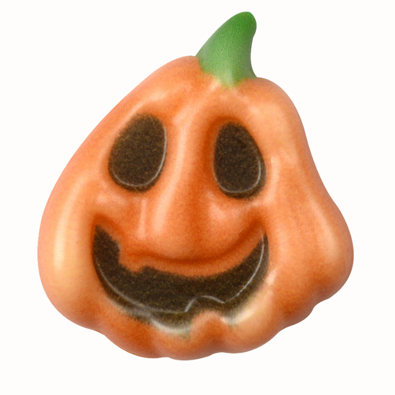 op. 72 szt. Czekoladowe dynie na Halloween - 92165 Modecor - dekoracje na bazie białej czekolady - dł. 25-30 mm