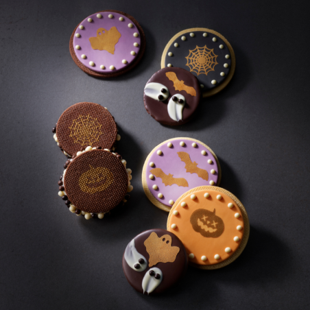 op. 24 szt. Halloween Monoshape Golden Touch - zestaw złotych dekoracji w czterech wzorach - nr. kat. 31497 Modecor