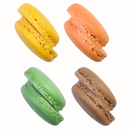 op. 384 szt. Gotowe korpusy makaroników - jesienny mix kolorów - śr. 35 mm - Macarons Autunno 20333 Modecor