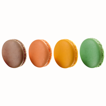 op. 384 szt. Gotowe korpusy makaroników - jesienny mix kolorów - śr. 35 mm - Macarons Autunno 20333 Modecor