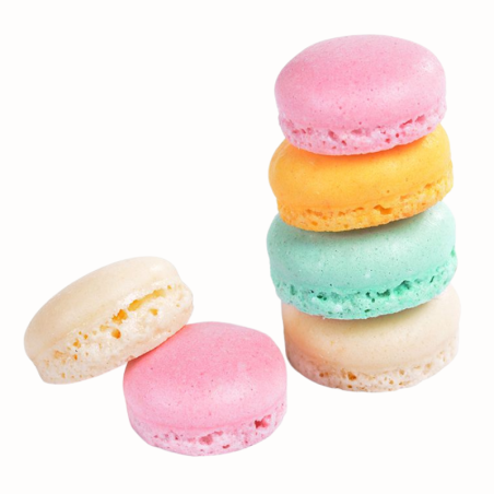 op. 400 szt. Gotowe korpusy Mini makaroników - pastelowy mix kolorów - śr. 20 mm - Mini Macarons 20407 Modecor