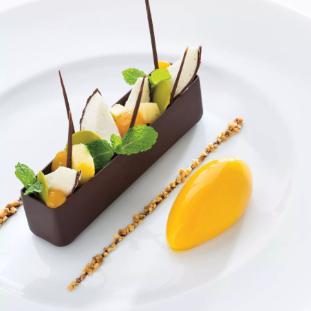 Quenelle 24 Silikomart - uniwersalna forma silikonowa - dł. 60 x szer. 60 x wys. 39 mm / poj. 110 ml x 8 porcji