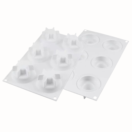 Game 115 Silikomart - zestaw form silikonowych do monoporcji - śr. 65 x wys. 40 mm / poj. 115 ml x 6 porcj