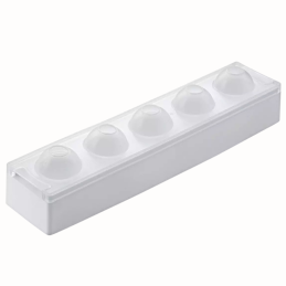 MUL3D EGG Silikomart - zestaw do trójwymiarowych monoporcji i deserów - jajko - śr. 50 x wys. 73 mm / poj. 100 ml x 5 porcji