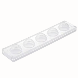 MUL3D EGG Silikomart - zestaw do trójwymiarowych monoporcji i deserów - jajko - śr. 50 x wys. 73 mm / poj. 100 ml x 5 porcji