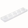 MUL3D EGG Silikomart - zestaw do trójwymiarowych monoporcji i deserów - jajko - śr. 50 x wys. 73 mm / poj. 100 ml x 5 porcji