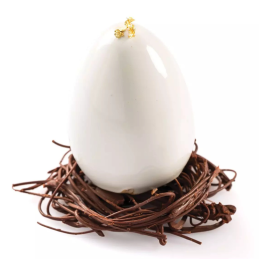 MUL3D EGG Silikomart - zestaw do trójwymiarowych monoporcji i deserów - jajko - śr. 50 x wys. 73 mm / poj. 100 ml x 5 porcji