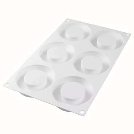 Kit The Ring 65 Silikomart - zestaw form silikonowych z wykrojnikiem - do monoporcji o kształcie okręgów