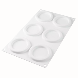 Kit The Ring 65 Silikomart - zestaw form silikonowych z wykrojnikiem - do monoporcji o kształcie okręgów