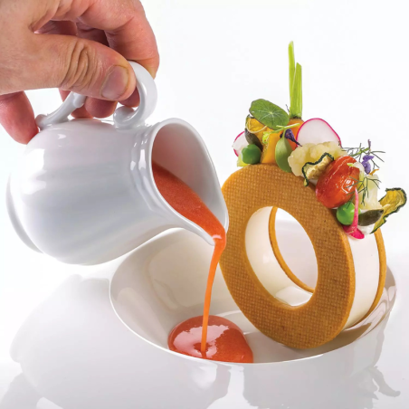 Kit The Ring 65 Silikomart - zestaw form silikonowych z wykrojnikiem - do monoporcji o kształcie okręgów