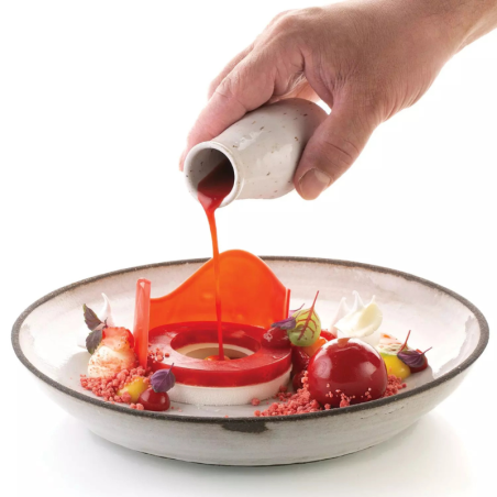 Kit The Ring 65 Silikomart - zestaw form silikonowych z wykrojnikiem - do monoporcji o kształcie okręgów