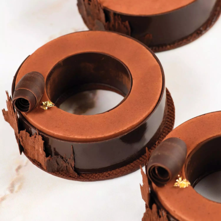 Kit The Ring 65 Silikomart - zestaw form silikonowych z wykrojnikiem - do monoporcji o kształcie okręgów