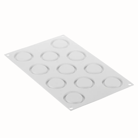 Kit Loop 32 Silikomart - zestaw form silikonowych z wykrojnikiem - do monoporcji o kształcie okręgów