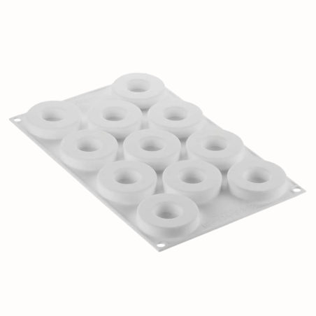 Kit Loop 32 Silikomart - zestaw form silikonowych z wykrojnikiem - do monoporcji o kształcie okręgów