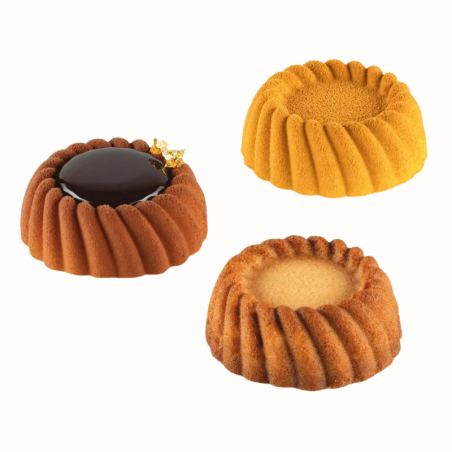 Torta xs 14 Silikomart - forma silikonowa do monoporcji - śr. 40 x wys. 15 mm / poj. 14 ml x 18 porcji