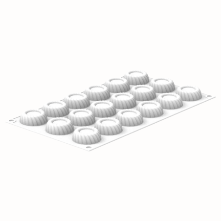 Torta xs 14 Silikomart - forma silikonowa do monoporcji - śr. 40 x wys. 15 mm / poj. 14 ml x 18 porcji