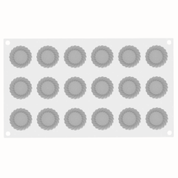 Torta xs 14 Silikomart - forma silikonowa do monoporcji - śr. 40 x wys. 15 mm / poj. 14 ml x 18 porcji