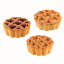 Crostata xs 20 Silikomart - forma silikonowa do monoporcji - śr. 44 x wys. 17 mm / poj. 20 ml x 15 porcji