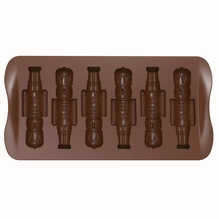 SCG065 Choco Schiaccianoci Silikomart - forma silikonowa do czekoladek - dziadek do orzechów - poj. 13.5 ml x 6 czekoladek