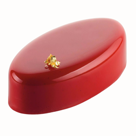 Ellipse 335 Silikomart - cukiernicza forma silikonowa - elipsa - dł. 148 x szer. 76 x wys. 40 mm / poj. 335 ml x 3 porcje