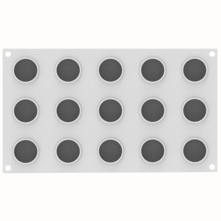 Bignè perfetto 30 Silikomart - forma silikonowa do idealnych ptysi - śr. 45 x wys. 25 mm / poj. 30 ml x 15 porcji