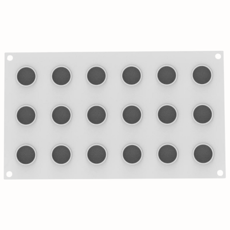 Bignè perfetto 14 Silikomart - forma silikonowa do idealnych ptysi - śr. 35 x wys. 20 mm / poj. 14 ml x 18 porcji